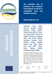 Deliverable 10.3. The potential role of producer and consumer food policies in the EU to sustainable food and nutrition security